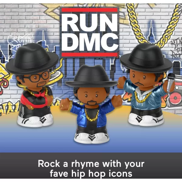 Little People Collector Run Dmc Special Edition Figure Set in Display Gift Package for Adult Hip Hop Fans 3 FigurinesLittle People Collector Run Dmc Special Edition Figure Set in Display Gift Package for Adult Hip Hop Fans 3 Figurines