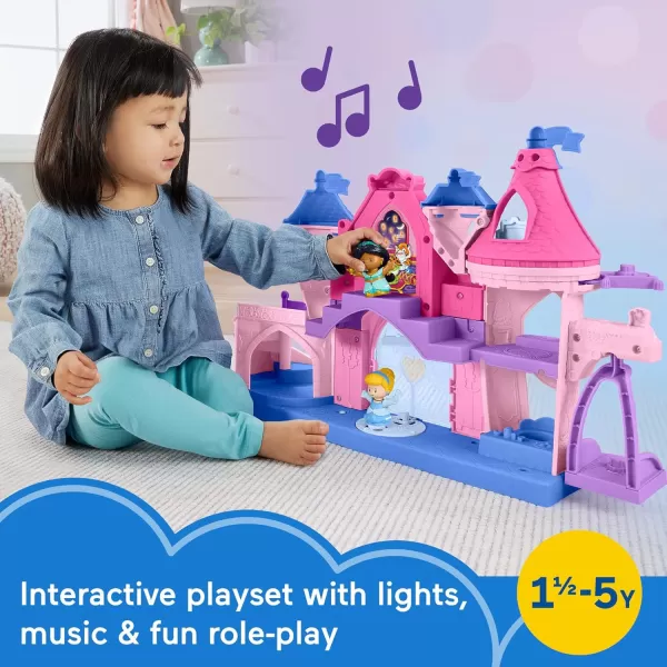 Little People Toddler Playset Disney Princess Magical Lights amp Dancing Castle Musical Toy with 2 Figures for Ages 18 MonthsLittle People Toddler Playset Disney Princess Magical Lights amp Dancing Castle Musical Toy with 2 Figures for Ages 18 Months