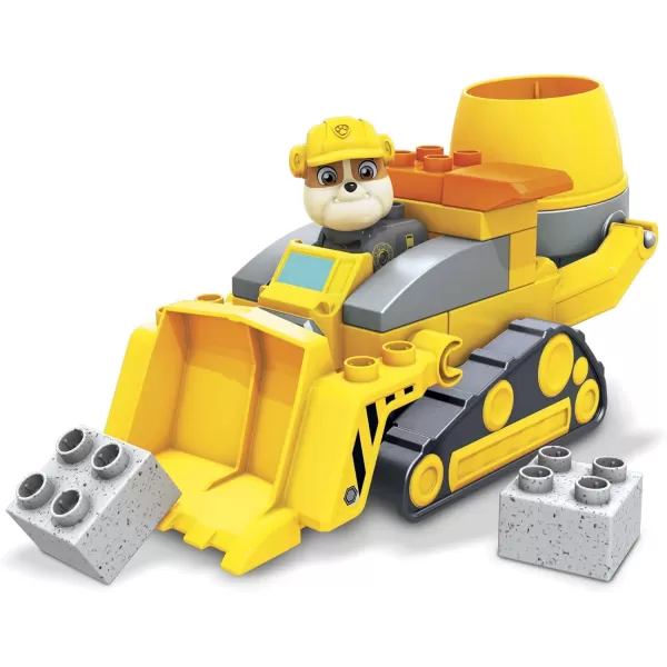 MEGA BLOKS Paw Patrol Toddler Building Blocks Toy Car Rubbles City Construction Truck with 17 Pieces 1 Figure for Kids Age 3 YearsMEGA BLOKS Paw Patrol Toddler Building Blocks Toy Car Rubbles City Construction Truck with 17 Pieces 1 Figure for Kids Age 3 Years