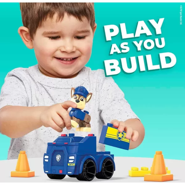 MEGA Bloks Paw Patrol ChaseS Patrol Car Building Set with 1 Chase Figure 10 Blocks and Special Pieces Toy Gift Set for Ages 3 and UpMEGA Bloks Paw Patrol ChaseS Patrol Car Building Set with 1 Chase Figure 10 Blocks and Special Pieces Toy Gift Set for Ages 3 and Up