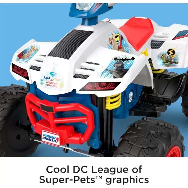 Power Wheels DC League of SuperPets RideOn Toy Racing Atv Battery Powered Vehicle for Preschool Kids Ages 37 YearsDC Super Pets Jeep