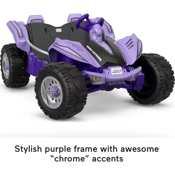 Power Wheels Dune Racer Extreme Purple 12V Rideon Vehicle for Preschool Kids Ages 37 YearsDune Racer Purple  Battery