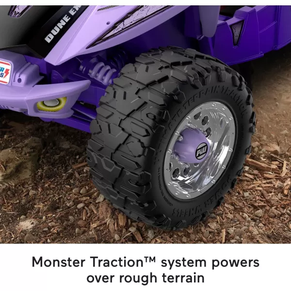 Power Wheels Dune Racer Extreme Purple 12V Rideon Vehicle for Preschool Kids Ages 37 YearsDune Racer Purple  Battery