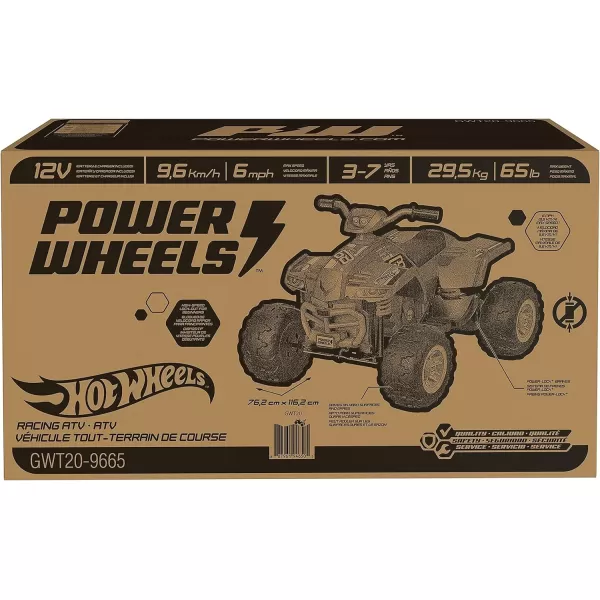 Power Wheels Hot Wheels RideOn Toy Racing ATV with MultiTerrain Traction and Reverse Drive Seats 1 Amazon ExlclusivePower Wheels Hot Wheels RideOn Toy Racing ATV with MultiTerrain Traction and Reverse Drive Seats 1 Amazon Exlclusive