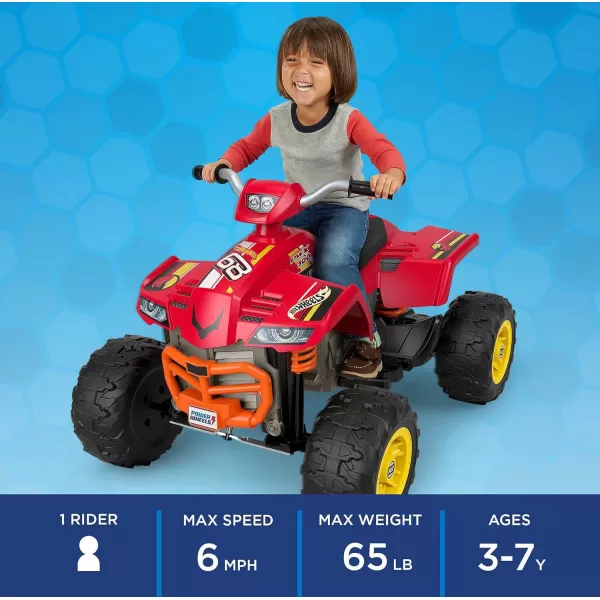 Power Wheels Hot Wheels RideOn Toy Racing ATV with MultiTerrain Traction and Reverse Drive Seats 1 Amazon ExlclusivePower Wheels Hot Wheels RideOn Toy Racing ATV with MultiTerrain Traction and Reverse Drive Seats 1 Amazon Exlclusive