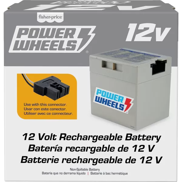 Power Wheels RideOn Toy Replacement Battery 12Volt 12Ah Rechargeable for Preschool VehiclesPower Wheels RideOn Toy Replacement Battery 12Volt 12Ah Rechargeable for Preschool Vehicles