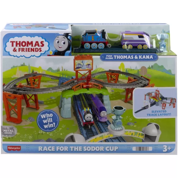 Thomas amp Friends Diecast Toy Train Set Race For The Sodor Cup With Thomas amp Kana Engines amp Track For Preschool Kids Ages 3 YearsThomas amp Friends Diecast Toy Train Set Race For The Sodor Cup With Thomas amp Kana Engines amp Track For Preschool Kids Ages 3 Years