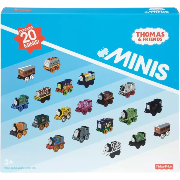 Thomas amp Friends MINIS Toy Train 20 Pack for Kids Miniature Engines amp Railway Vehicles for Preschool Pretend PlayTrain Engines