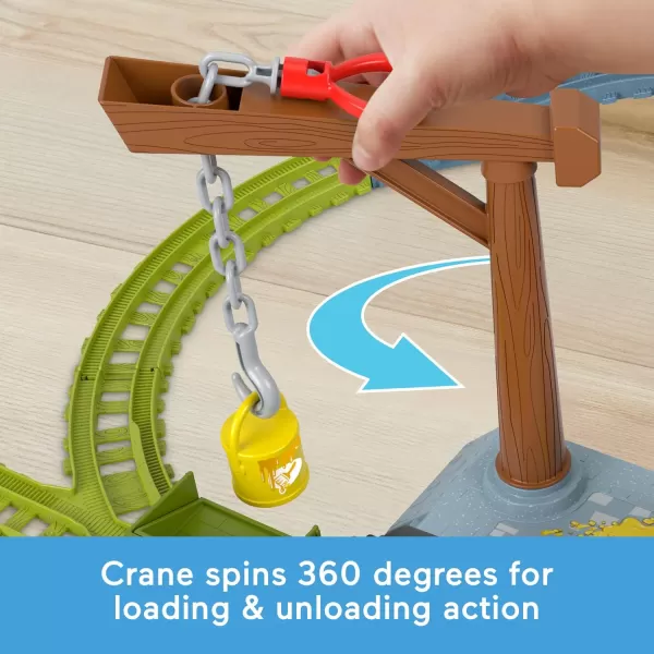 Thomas amp Friends Motorized Toy Train Set Fix Em Up Friends With Carly The Crane Sandy The Rail Speeder amp Thomas For Ages 3 YearsPaint Delivery Set