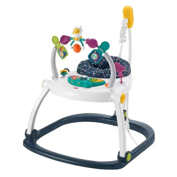 FisherPrice Baby Jumperoo Bouncer and Activity Center with Lights and Sounds Astro Kitty SpaceSaverAstro Kitty