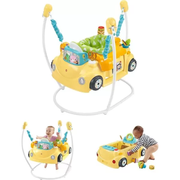 FisherPrice Baby To Toddler Learning Toy 2In1 Servin Up Fun Jumperoo Activity Center With Music Lights And Shape Sorting Puzzle PlayFoodtruck Jumperoo