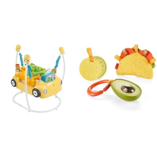 FisherPrice Baby To Toddler Learning Toy 2In1 Servin Up Fun Jumperoo Activity Center With Music Lights And Shape Sorting Puzzle PlayFoodtruck Jumperoo  Taco Gift Set