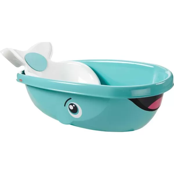 FisherPrice Baby to Toddler Bath Whale of A Tub with Removable Infant Seat and Drain Plug Fits Most SinksWhale of a Tub