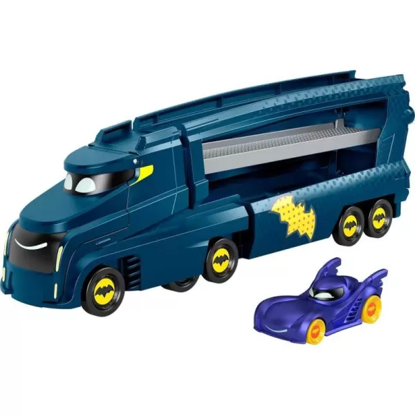 FisherPrice DC Batwheels Toy Hauler and Car BatBig Rig with Ramp and Bam The Batmobile 155 Scale Diecast Toy Vehicle Ages 3 YearsFisherPrice DC Batwheels Toy Hauler and Car BatBig Rig with Ramp and Bam The Batmobile 155 Scale Diecast Toy Vehicle Ages 3 Years