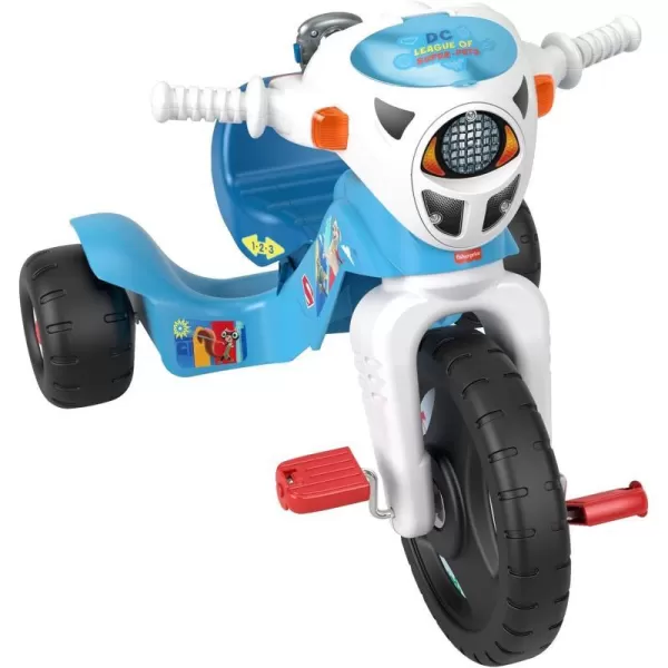 FisherPrice DC League Of SuperPets Toddler Tricycle Lights amp Sounds Trike Bike With Handlebar Grips And Movie Phrases For Preschool KidsFisherPrice DC League Of SuperPets Toddler Tricycle Lights amp Sounds Trike Bike With Handlebar Grips And Movie Phrases For Preschool Kids