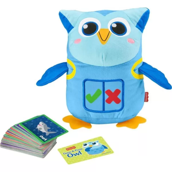 FisherPrice Electronic Learning Toy Guess amp Press Owl Interactive Plush with Games for Preschool Kids Ages 3 YearsFisherPrice Electronic Learning Toy Guess amp Press Owl Interactive Plush with Games for Preschool Kids Ages 3 Years