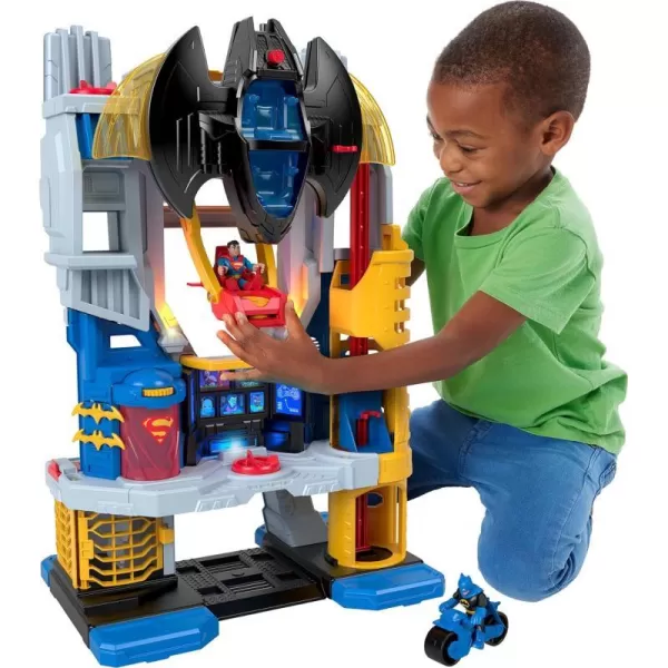 FisherPrice Imaginext DC Super Friends Batman Playset Ultimate Headquarters 2Ft Tall with Lights Sounds Figures amp Accessories for Ages 3 YearsHeadquarters