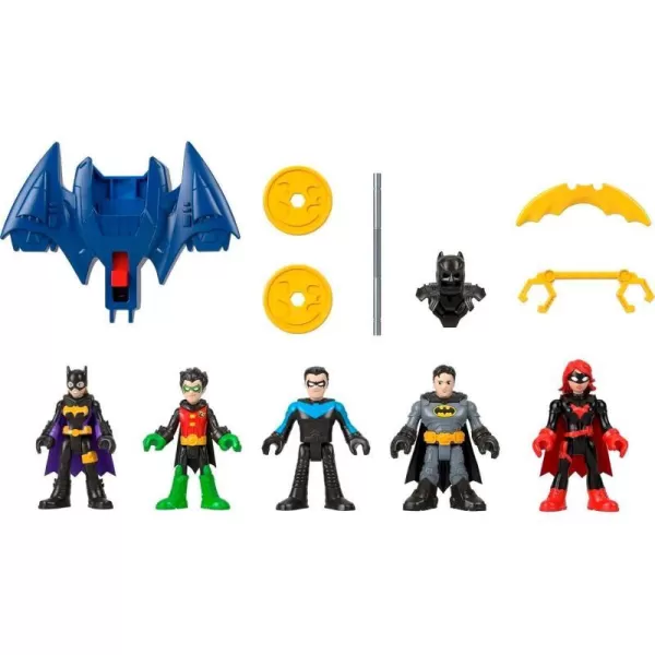 FisherPrice Imaginext DC Super Friends Batman Toys Family Multipack Figure Set with 5 Characters amp 7 Accessories for Ages 3 YearsFisherPrice Imaginext DC Super Friends Batman Toys Family Multipack Figure Set with 5 Characters amp 7 Accessories for Ages 3 Years