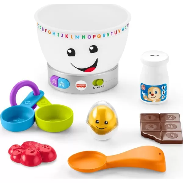 FisherPrice Laugh amp Learn Baby Learning Toy Magic Color Mixing Bowl With Pretend Food Music amp Lights For Ages 6 MonthsMulti