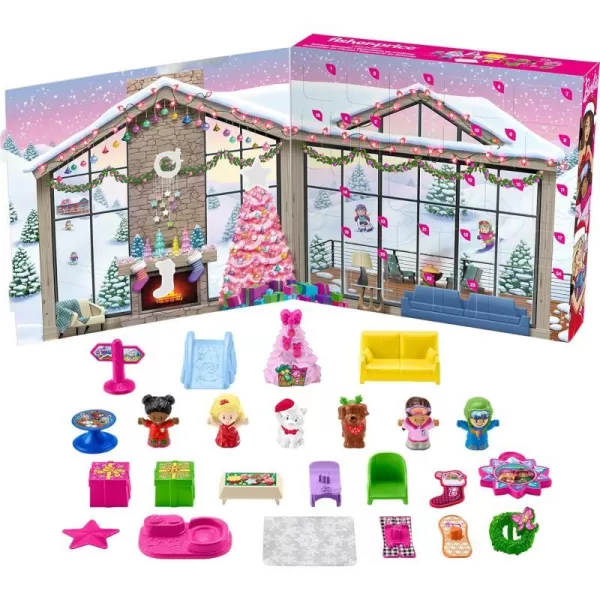 FisherPrice Little People Barbie Advent Calendar and Toddler Playset 24 Christmas Figures and Play Pieces Amazon ExclusiveFisherPrice Little People Barbie Advent Calendar and Toddler Playset 24 Christmas Figures and Play Pieces Amazon Exclusive