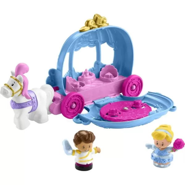 FisherPrice Little People Toddler Playset Disney Princess Cinderellas Dancing Carriage Vehicle with 2 Figures for Ages 18 MonthsFisherPrice Little People Toddler Playset Disney Princess Cinderellas Dancing Carriage Vehicle with 2 Figures for Ages 18 Months