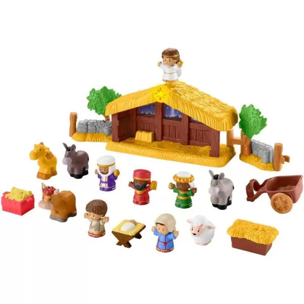 FisherPrice Little People Toddler Toy Nativity Set with Music Lights and 18 Pieces for Christmas Play Ages 1 yearsFisherPrice Little People Toddler Toy Nativity Set with Music Lights and 18 Pieces for Christmas Play Ages 1 years