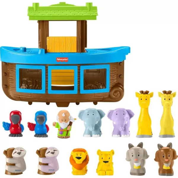 FisherPrice Little People Toddler Toy Noahs Ark Playset with 12 Animals and Noah Figure Baptism Gift for Ages 1 Years Amazon ExclusiveFisherPrice Little People Toddler Toy Noahs Ark Playset with 12 Animals and Noah Figure Baptism Gift for Ages 1 Years Amazon Exclusive