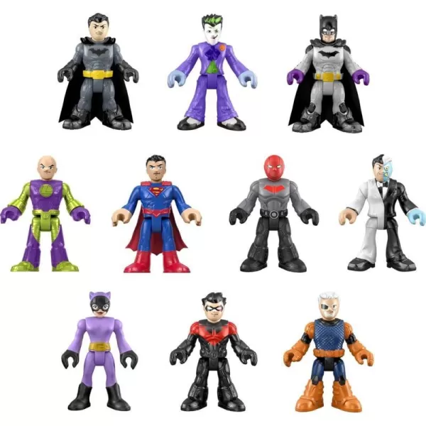 Imaginext DC Super Friends Batman Figure Multipack Ultimate Hero Villain MatchUp 10 Characters amp 10 Accessories for Ages 3 Years Amazon ExclusiveFisherPrice Figures