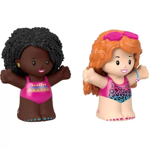 Little People Barbie Toddler Toys Wellness Figure Pack 2 Characters for Pretend Play Ages 18 MonthsSwimming