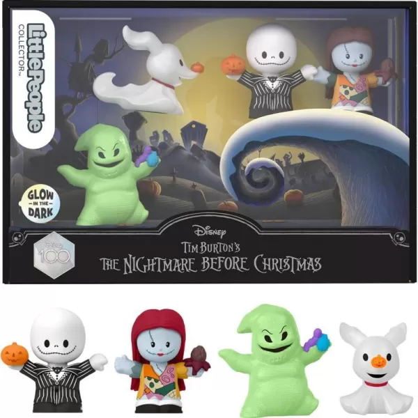 Little People Collector Disney Tim Burtons The Nightmare Before Christmas Special Edition Set For Adults And Fans 4 FiguresLittle People Collector Disney Tim Burtons The Nightmare Before Christmas Special Edition Set For Adults And Fans 4 Figures