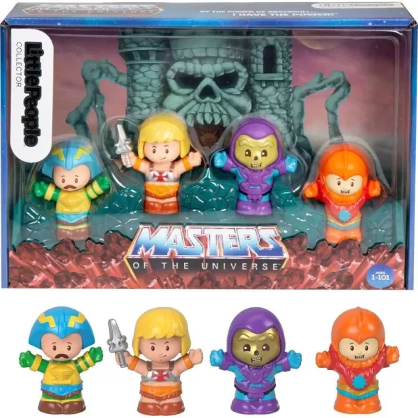 Little People Collector Masters of the Universe Figure Set 4 character figures in a giftable package for fans ages 1101 yearsLittle People Collector Masters of the Universe Figure Set 4 character figures in a giftable package for fans ages 1101 years