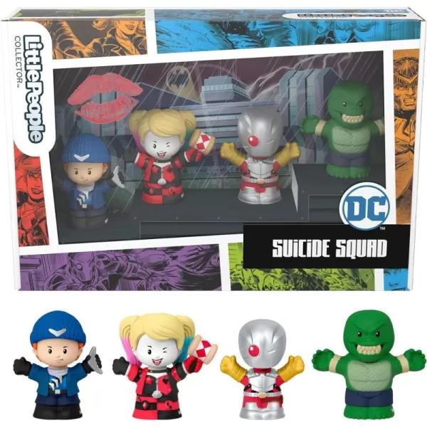 Little People Collector Suicide Squad Special Edition Figure Set in Display Gift Package for Adults amp Fans 4 CharactersLittle People Collector Suicide Squad Special Edition Figure Set in Display Gift Package for Adults amp Fans 4 Characters