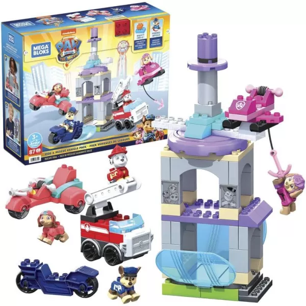 MEGA BLOKS Paw Patrol Toddler Building Blocks Toy Cars Ride amp Rescue Vehicle Pack with 87 Pieces 4 Figures Gift Ideas for Kids Age 3 YearsMEGA BLOKS Paw Patrol Toddler Building Blocks Toy Cars Ride amp Rescue Vehicle Pack with 87 Pieces 4 Figures Gift Ideas for Kids Age 3 Years