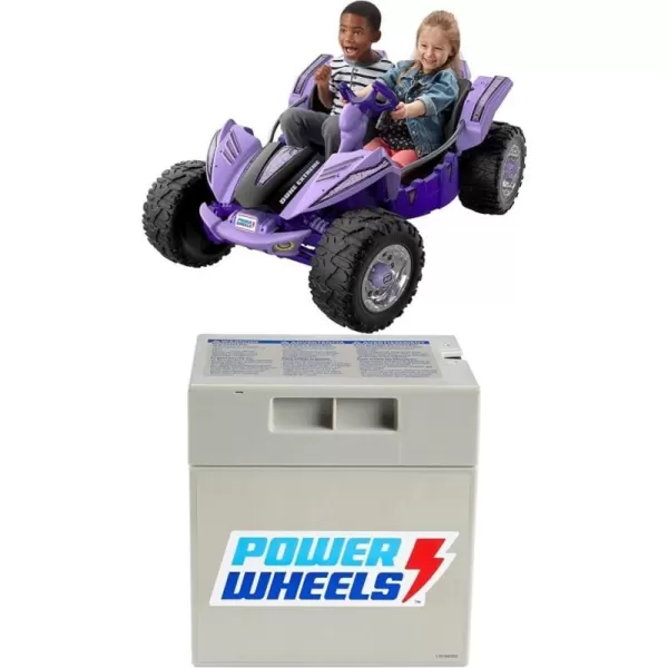 Power Wheels Dune Racer Extreme Purple 12V Rideon Vehicle for Preschool Kids Ages 37 YearsDune Racer Purple  Battery