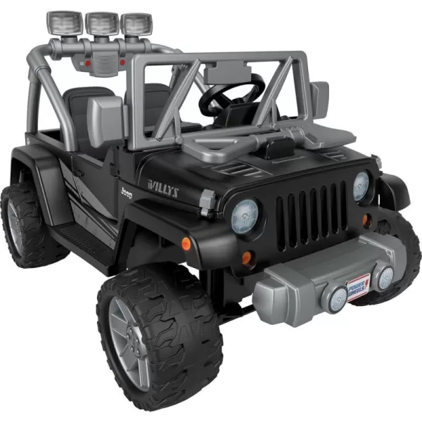 Power Wheels Jeep Wrangler Willys RideOn Battery Powered Vehicle with Sounds amp Lights for Preschool Kids Ages 3 Years BlackPower Wheels Jeep Wrangler Willys RideOn Battery Powered Vehicle with Sounds amp Lights for Preschool Kids Ages 3 Years Black