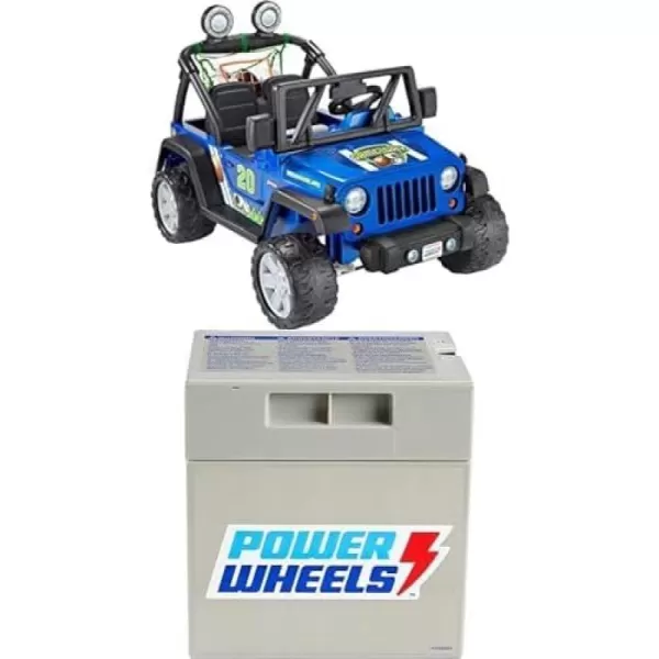 Power Wheels RideOn Toy Gameday Jeep Wrangler BatteryPowered Vehicle with Sounds Sports Net amp 3 Balls Preschool Kids Ages 3 YearsGameday Jeep  Battery