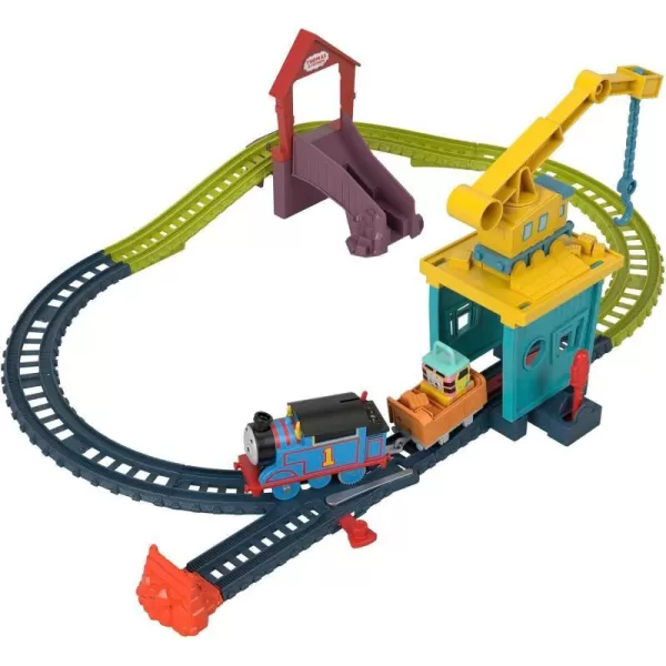 Thomas amp Friends Motorized Toy Train Set Fix Em Up Friends With Carly The Crane Sandy The Rail Speeder amp Thomas For Ages 3 YearsFix Em Up Friends