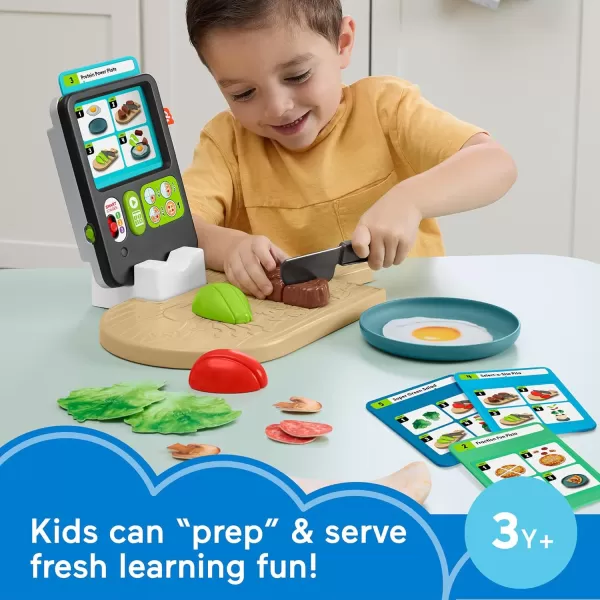 FisherPrice Preschool Kitchen Playset Laugh ampamp Learn 123 Follow The Recipe Meal Kit 30Piece Pretend Cooking Toy Set for Ages 3 Years