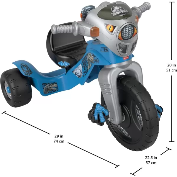 FisherPrice Toddler Tricycle HarleyDavidson Lights ampamp Sounds Trike Toy Bike with Adjustable Seat ampamp Storage for Outdoor Play Kids Ages 2 YearsJurassic Park