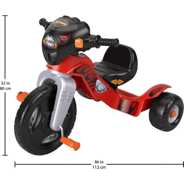 FisherPrice Toddler Tricycle HarleyDavidson Lights ampamp Sounds Trike Toy Bike with Adjustable Seat ampamp Storage for Outdoor Play Kids Ages 2 YearsHarley Davidson