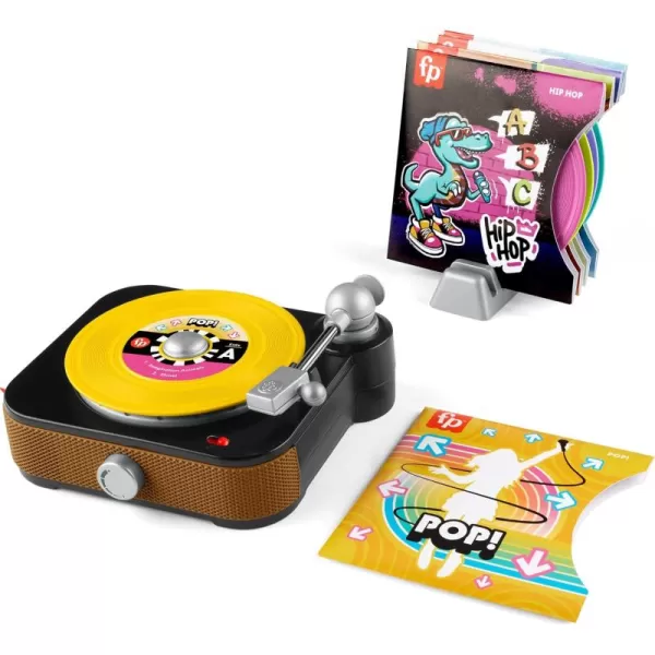 FisherPrice Musical Toy Rockin Record Player for Preschool Pretend Play for Kids Ages 3 Year