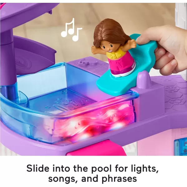 FisherPrice Little People Barbie Toddler Toy Little DreamHouse Playset with Music Lights ampamp Figures for Pretend Play Kids Ages 18 MonthsDreamhouse