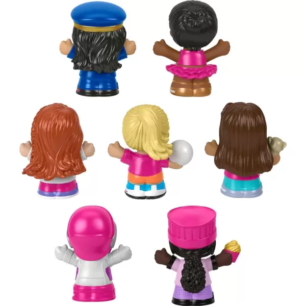 FisherPrice Little People Barbie Toddler Toys You Can Be Anything Figure Pack 7 Characters for Pretend Play Ages 18 Months Amazon Exclusive7Pack