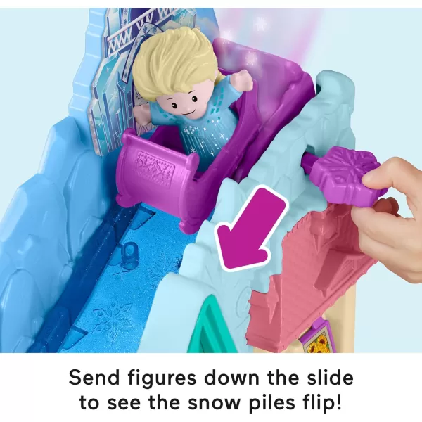 FisherPrice Little People Toddler Toy Disney Frozen Arendelle Sledding Adventures Playset with Figures for Pretend Play Ages 18 Months