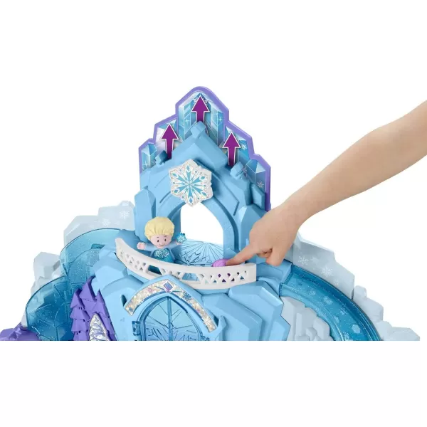 FisherPrice Little People Toddler Toy Disney Frozen Elsas Ice Palace Musical Playset with Figures for Pretend Play Kids Ages 18 MonthsIce Palace