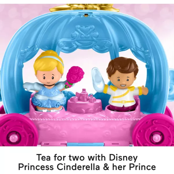 FisherPrice Little People Toddler Toy Disney Princess Cinderellas Dancing Carriage Playset with Figures for Pretend Play Ages 18 Months