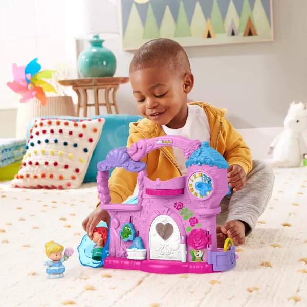 FisherPrice Little People Toddler Toy Disney Princess Play ampamp Go Castle Portable Playset for Pretend Play Kids Ages 18 MonthsPrincess Play  Go Castle