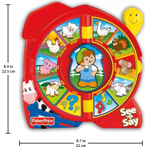 FisherPrice Little People Toddler Toy See n Say The Farmer Says Learning Game with Music ampamp Sounds for Kids Ages 18 Months Amazon Exclusive