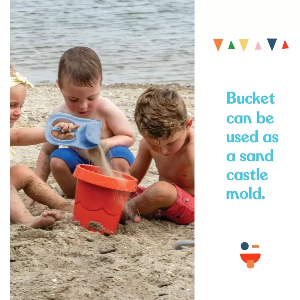 FisherPrice Toddler 3in1 Beach Bucket Portable Sprinkler and Sandcastle Mold  Water Toy and Sand Toys for Ages 18 Months  Includes Sand Tools