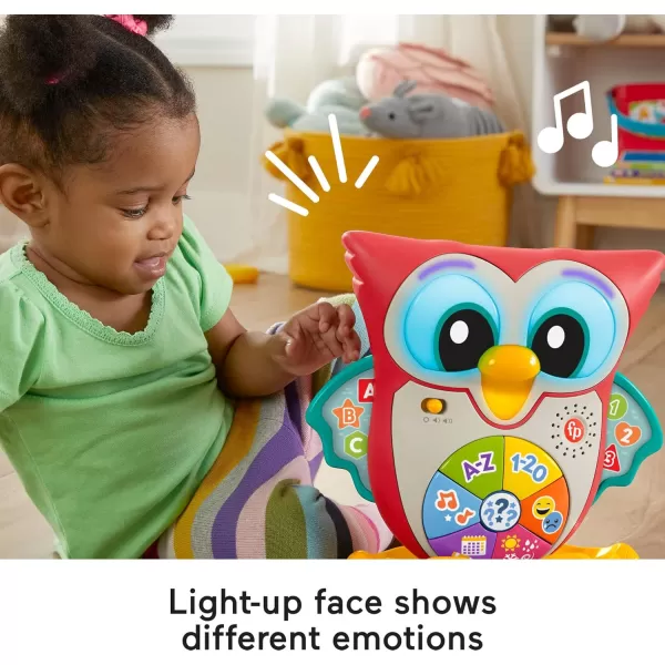 FisherPrice Toddler Learning Toy Linkimals LightUp ampamp Learn Owl for Ages 18 Months Compatible Only with Linkimals Items